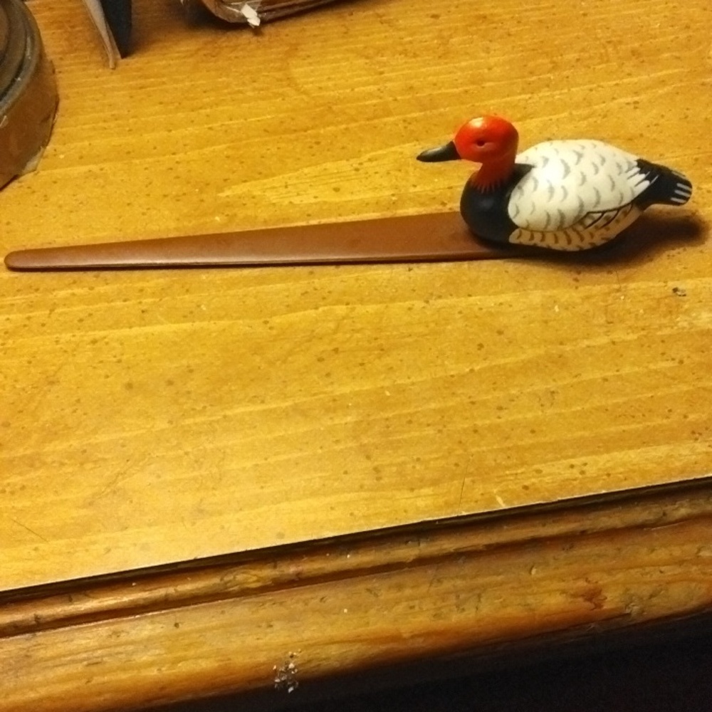 Vintage duck letter opener